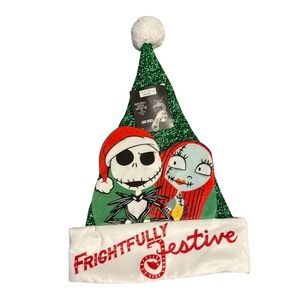 Disney Nightmare‎ Before Christmas Jack & Sally Frightfully Festive Xmas Hat